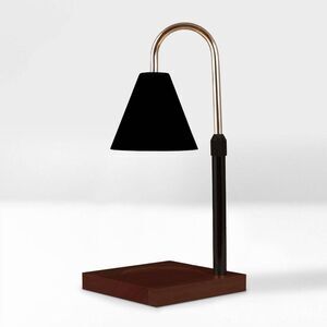 SpaRoom -  Candle Lamp Warmer Black Metal Shade Black